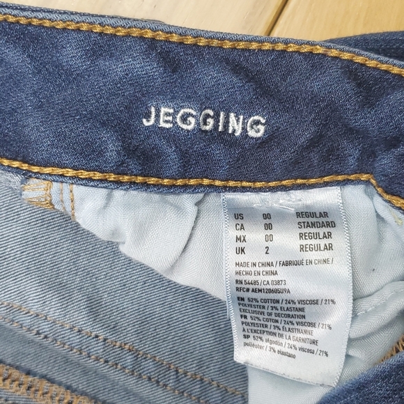 American Eagle Distressed Jeggings Size 00 - Picture 7 of 8